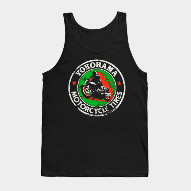 Yokohama  Motorcycles Tank Top by retrorockit